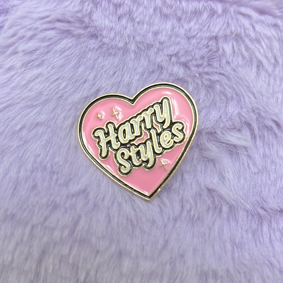 Harry Styles Jewelry - Harry Styles Heart Pin Pink Golden NEW